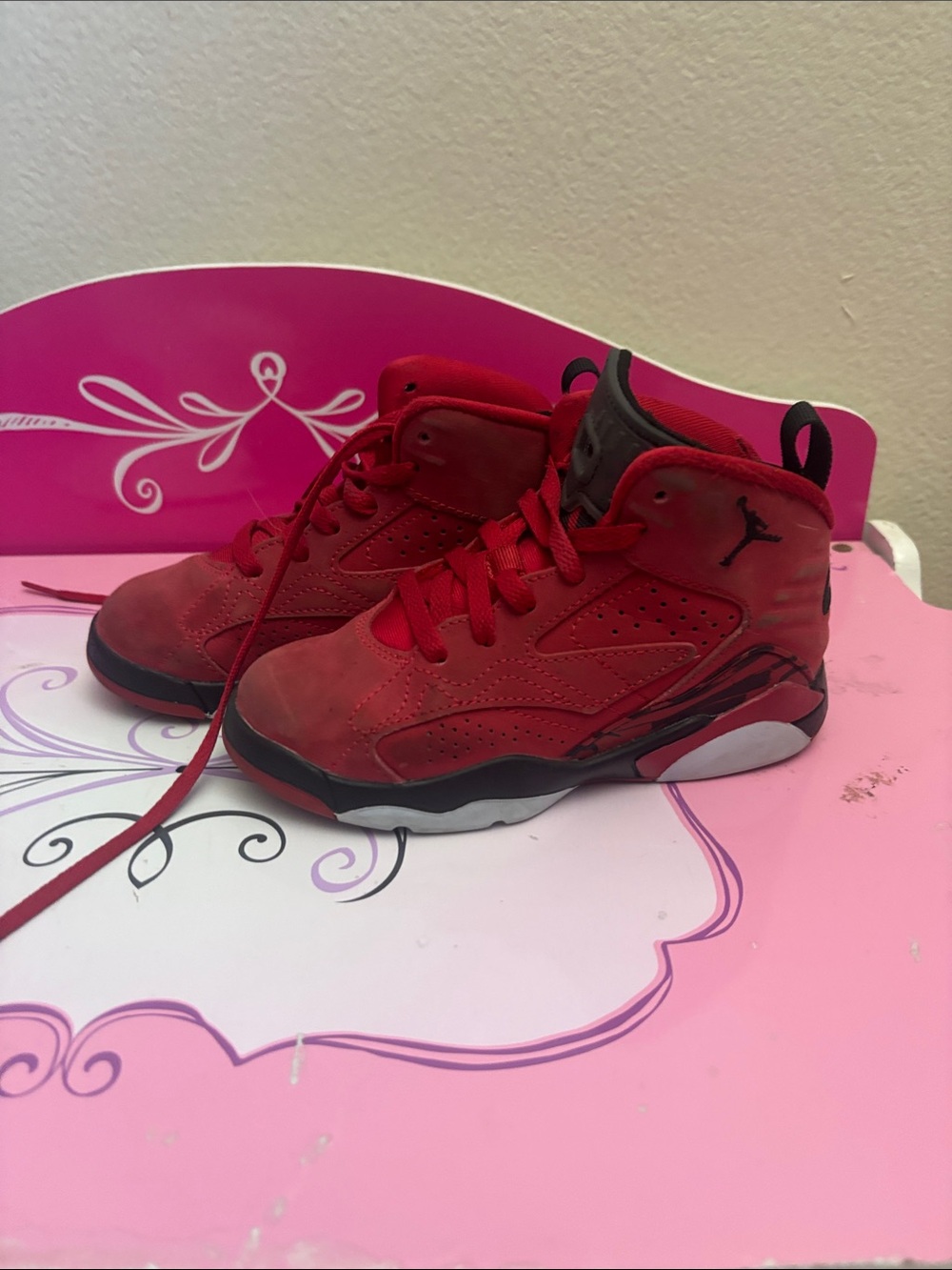 Nike Red High-Top Basketball Sneakers